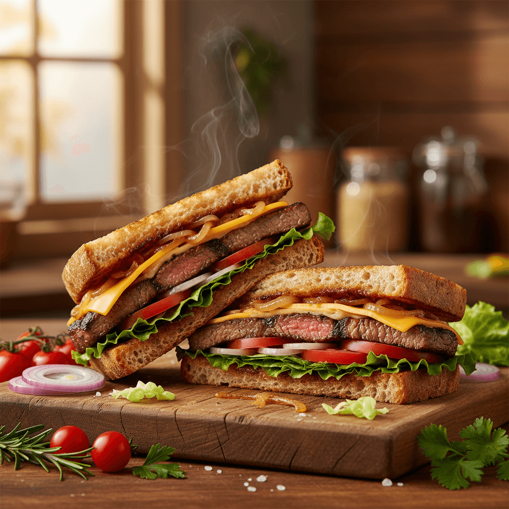 Warm grilled sandwich served at Grounded Cafe